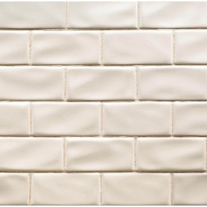 MSI Antique White 3 in. x 6 in. Handcrafted Glossy Ceramic Subway Wall Tile (1 sq. ft. / Case)
