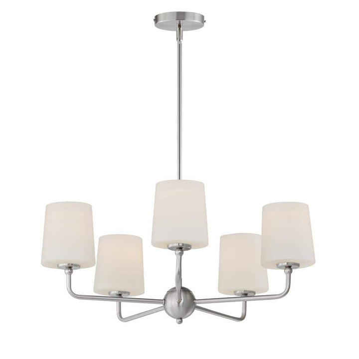 Maxim Lighting Bristol 5-Light Silver Chandelier, 34 in. Diameter