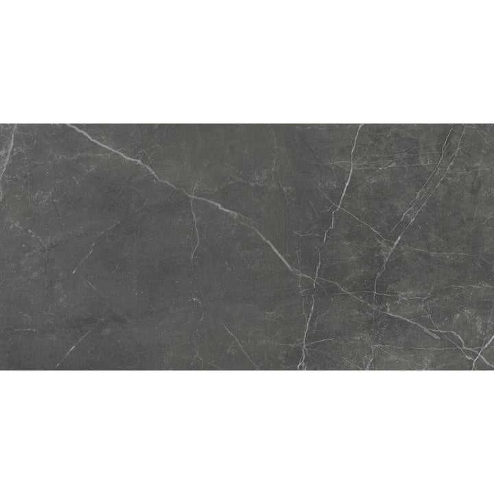 Sterlina Asphalt 23.62 in. x 23.62 in. Matte Marble Look Porcelain Floor and Wall Tile (15.5 sq. ft./Case)