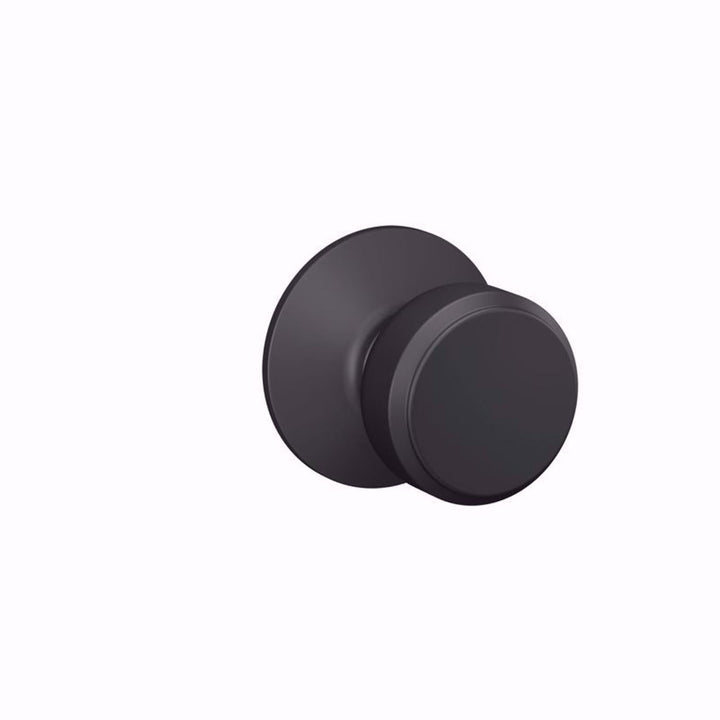 Schlage Bowery Matte Black Privacy Knob – Right or Left Handed