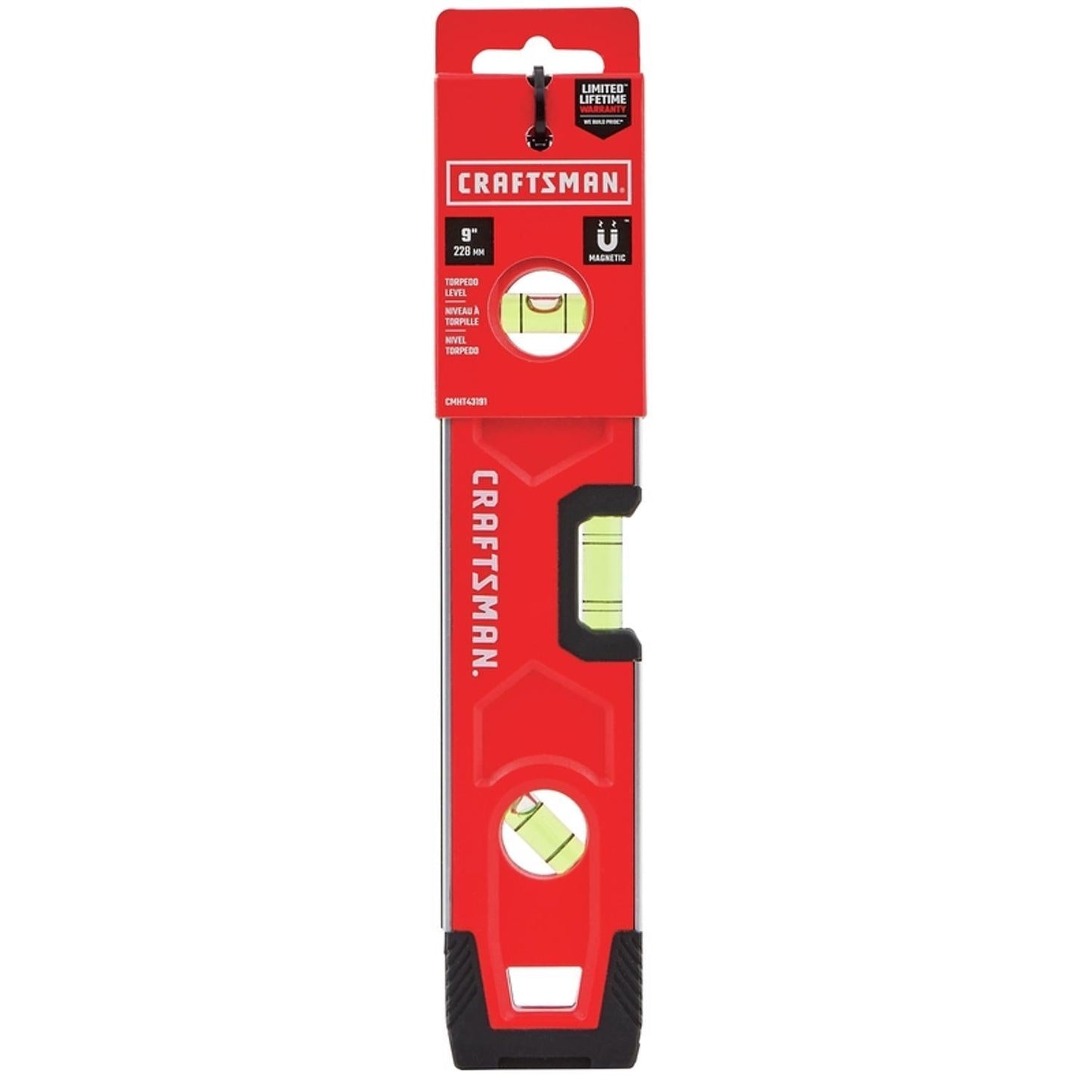 Craftsman 9-inch Magnetic Torpedo Level with Aluminum Frame