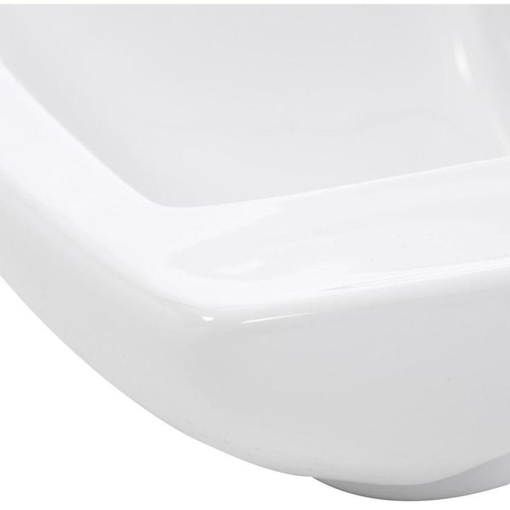 Whitehaus Collection Isabella Wall-Mounted Bathroom Sink in White