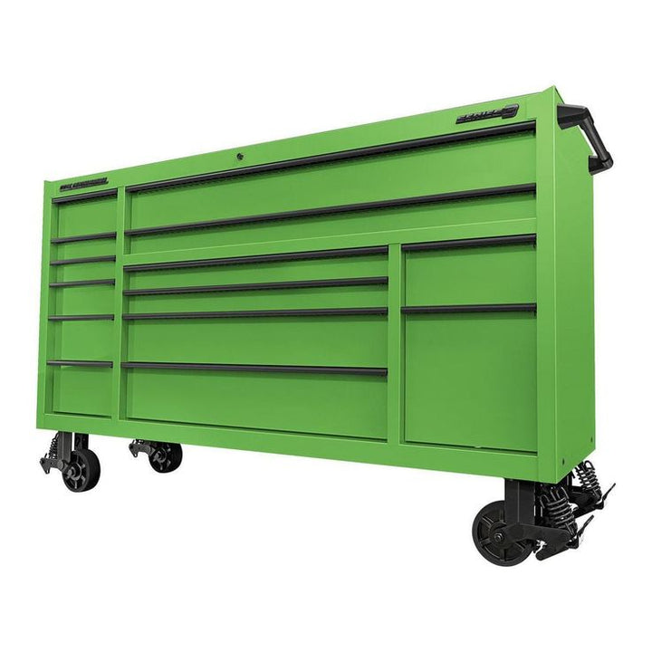 U.S. GENERAL 72 in. x 22 in. Triple-Bank Roll Cab, Series 3, Green
