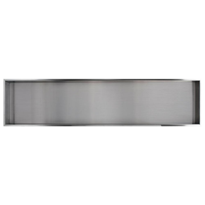 Storage Pod 58.5 in. x 14 in. 18-Gauge Stainless Steel Shower Niche - Super Arbor