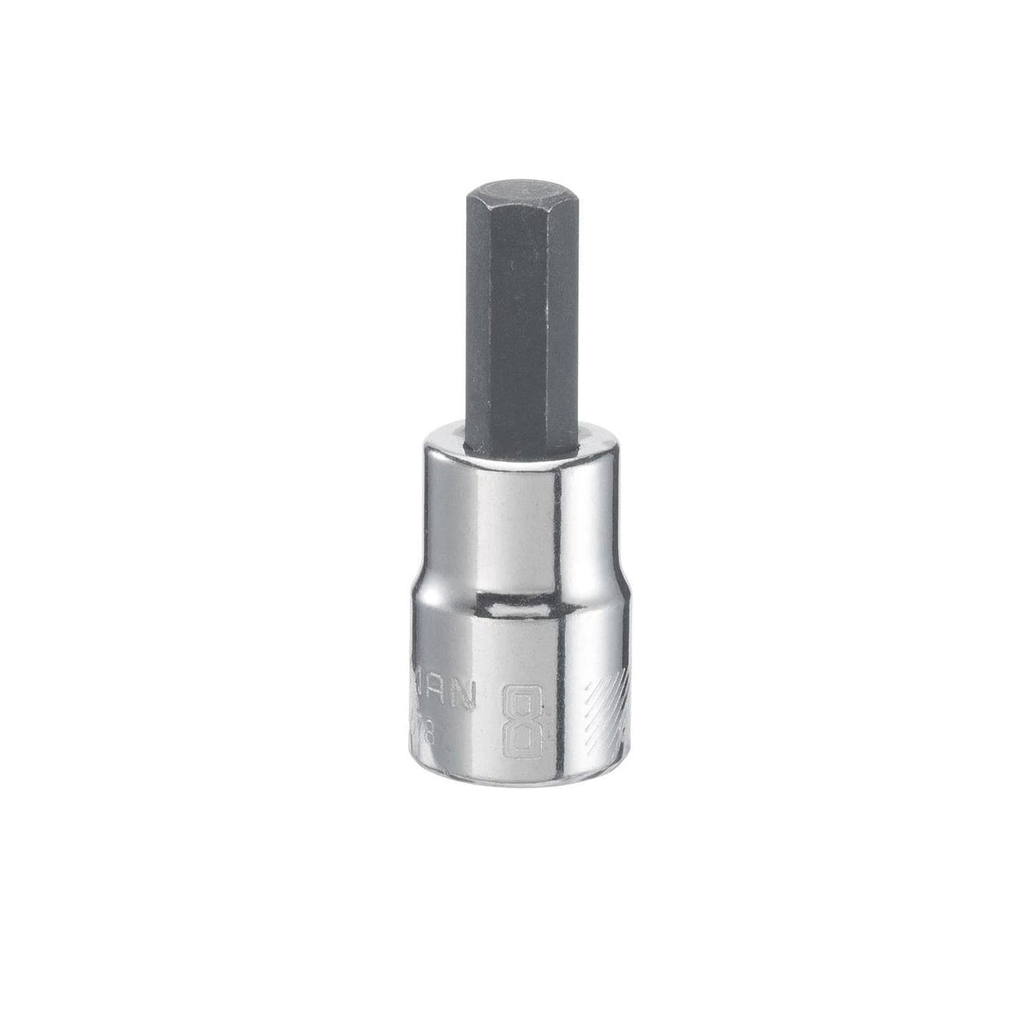 Craftsman 8mm Hex Bit Socket, 3/8 in. Drive, 6 Point, Polished Chrome