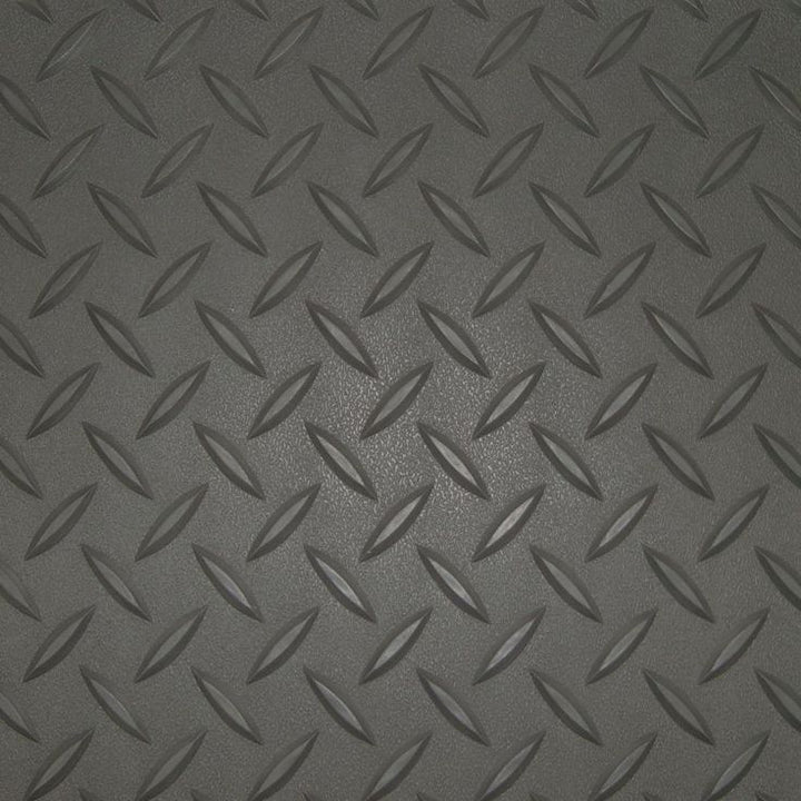 Diamond Deck 7.5 ft. x 10 ft. Charcoal Textured PVC Floor Mat