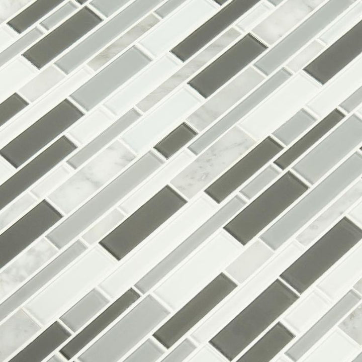 MSI Textured Positano Interlocking 12 in. x 12 in. x 6mm Multi-Surface Mesh-Mounted Mosaic Tile ( 15 sq. ft. / case )