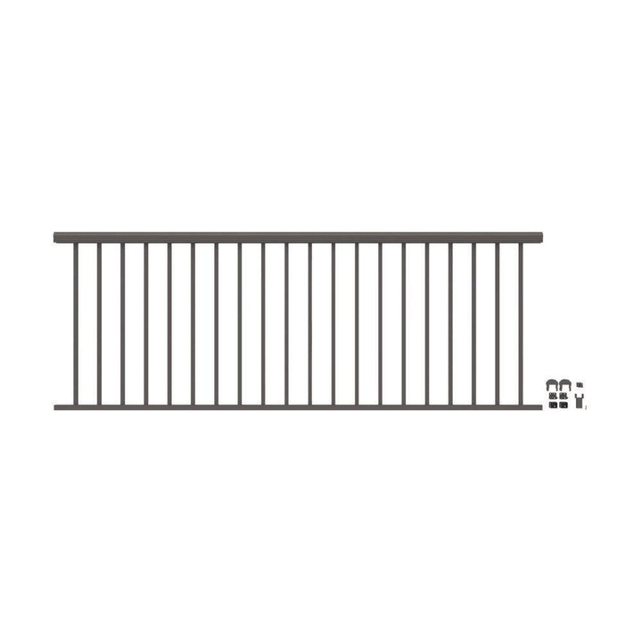 Barrette Outdoor Living VersaRail Cambridge 8 ft. x 36 in. Matte Bronze Aluminum Decorative Rail Level Kit