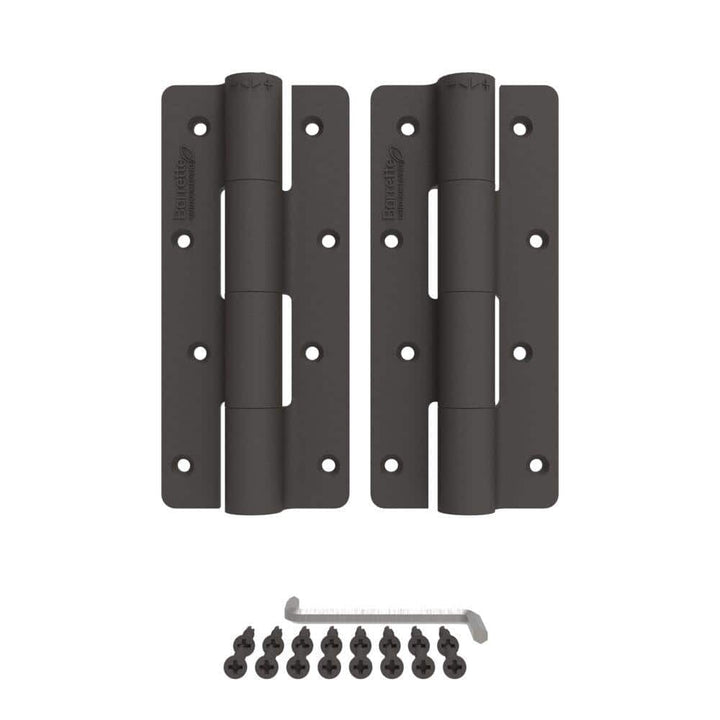 Barrette Outdoor Living 3.125 in. x 7.187 in. Matte Bronze Aluminum Heavy-Duty Butterfly Hinge (2-Pack)