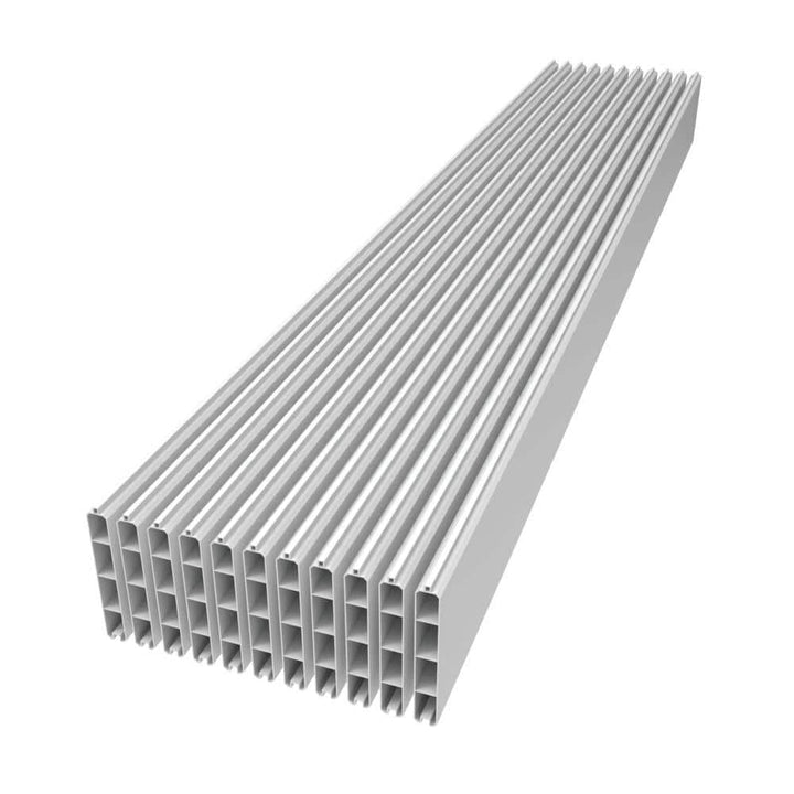 Barrette Outdoor Living Mixed Materials 0.875 in. x 6 in. x 72.1 in. White Infill Boards (12-Pack)
