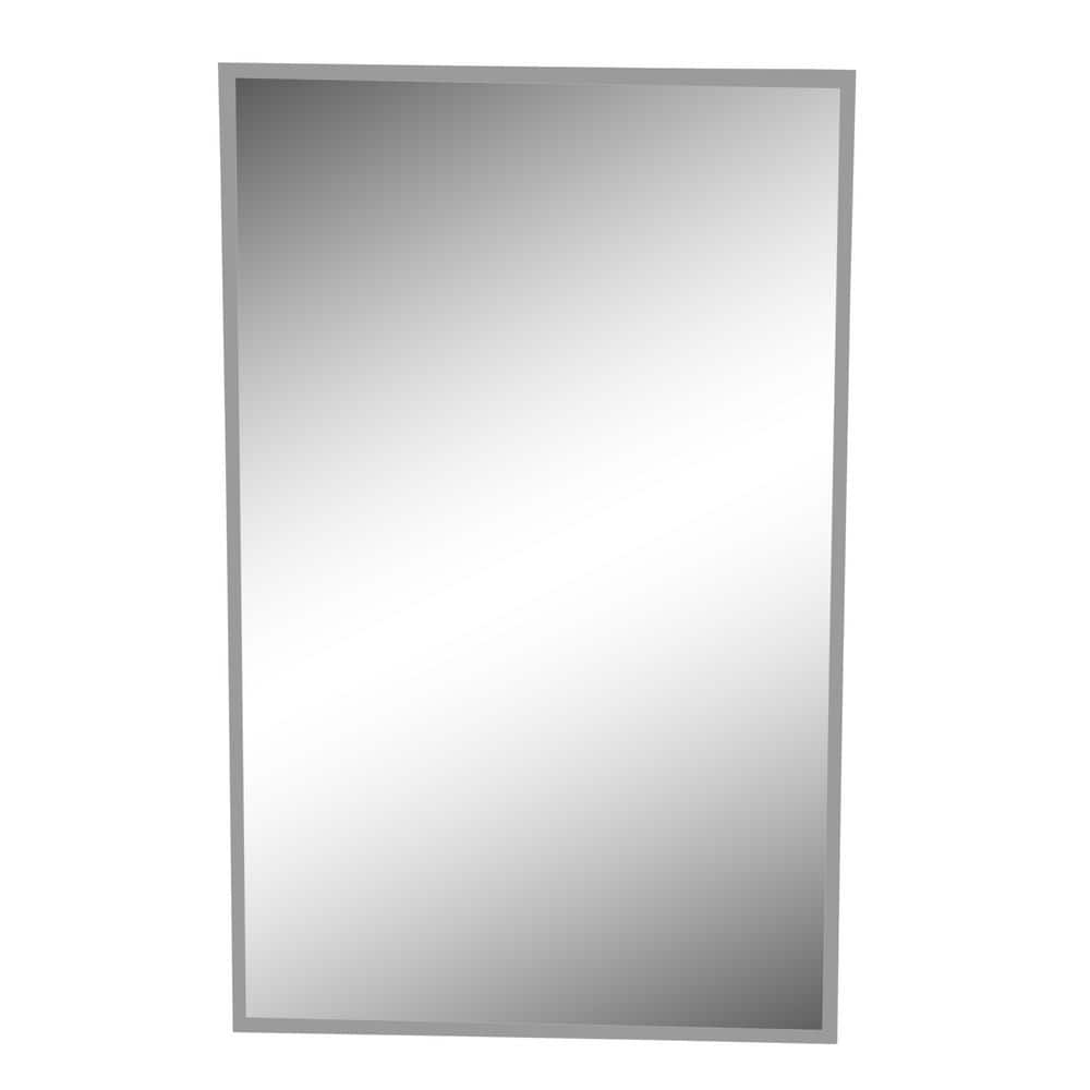 JENSEN Horizon 16 in. W x 26 in. H x 4-3/4 in. D Frameless Recessed Bathroom Medicine Cabinet with 1/2 in. Beveled Edge Mirror