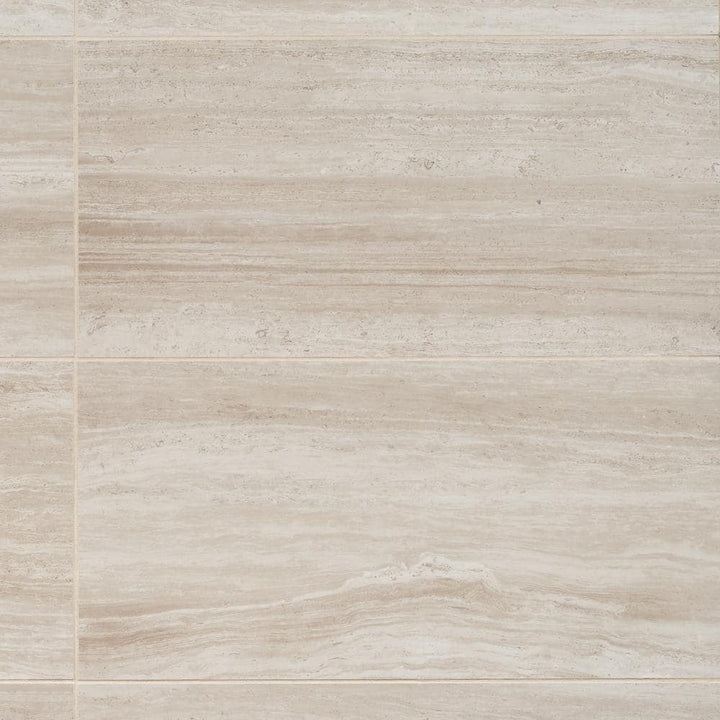 Ivy Hill Tile Atlanta Beige 11.72 in. x 23.69 in. Matte Travertine Look Porcelain Floor and Wall Tile (15.5 sq. ft./Case)