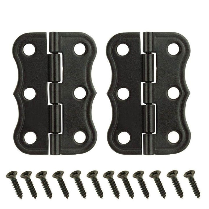 2 in. x 1-3/8 in. Oil-Rubbed Bronze Decorative Broad Hinges