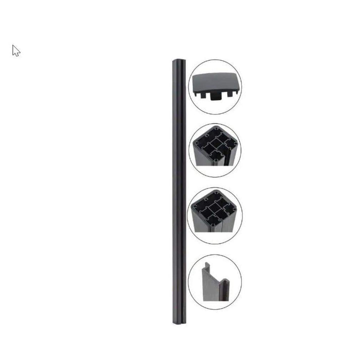 EuroFence 8 ft. Heavy-Duty Gate Post Kit