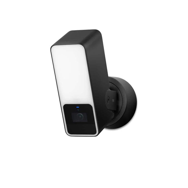 eve Outdoor Cam – Smart Wired Dimmable Outdoor Floodlight, works with Apple Home, 2-Way Comm, End-to-End Encryption (Black)