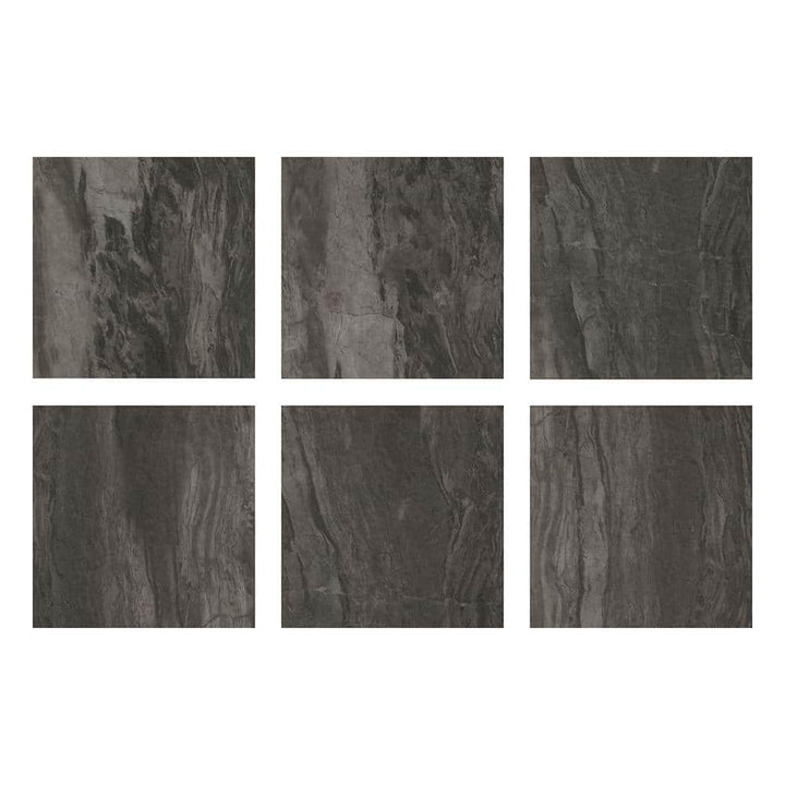 FloorPops Raven 12 in. W x 12 in. L Peel and Stick Floor Vinyl Tiles (20 tiles, 20 sq. ft. case)