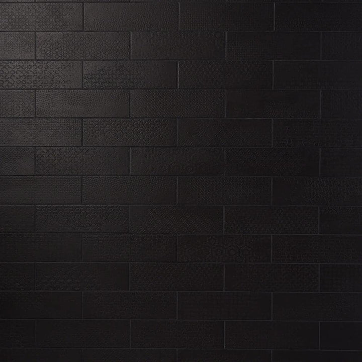 Ivy Hill Tile Harper 4 in. x 12 in. Black Matte Porcelain Subway Floor and Wall Tile (30 pieces / 8.72 sq. ft. / box)