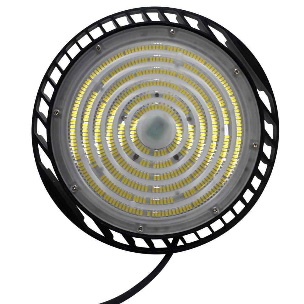 J&H LED 12 in. Black Integrated LED Dimmable High Bay Light at 36000 Lumens 3000K/4000K/5000K