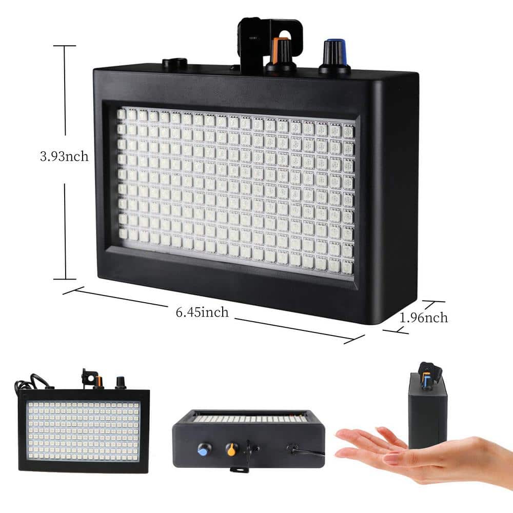 Lukyamzn Super Bright Flash Stage Strobe Light, Sound Activated and Speed Control RGB Strobe Light, Flash Party Lighting