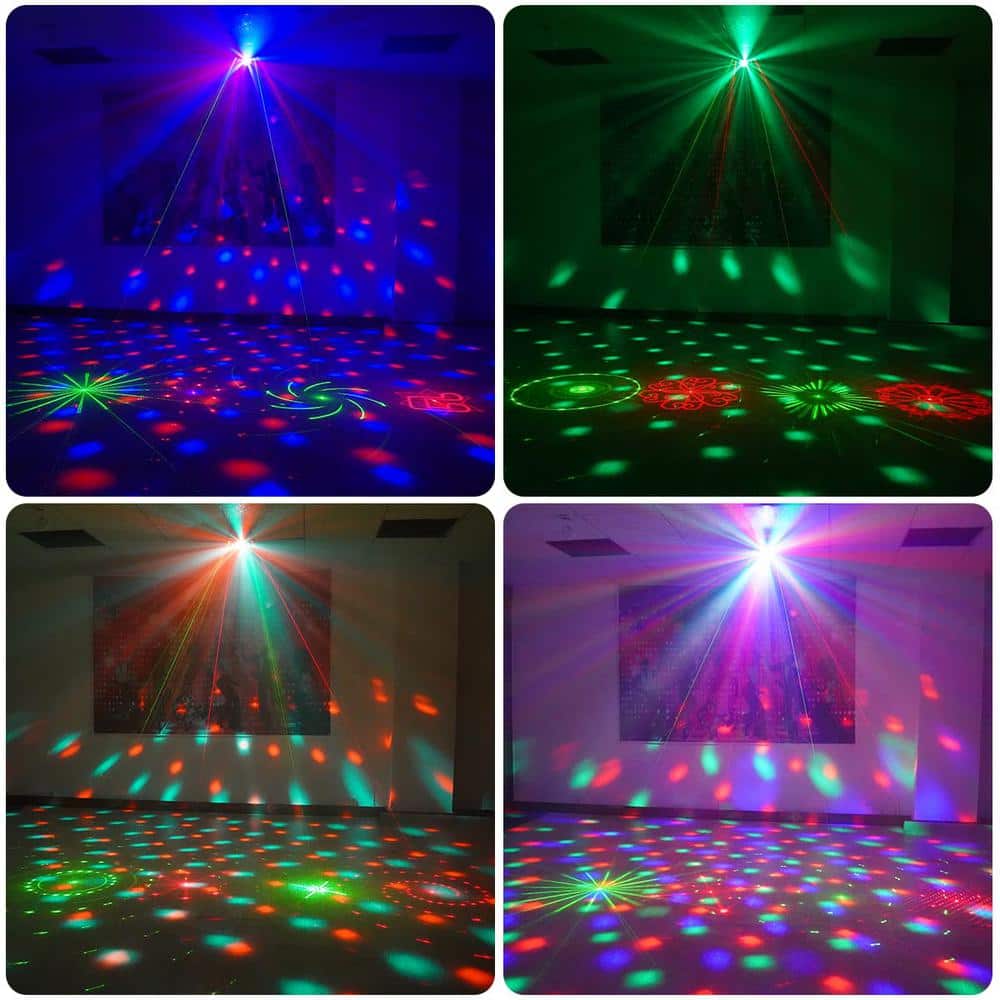 Lukyamzn Dj Party Disco Ball Light Support and Sound Activated, LED Stage Strobe Lighting