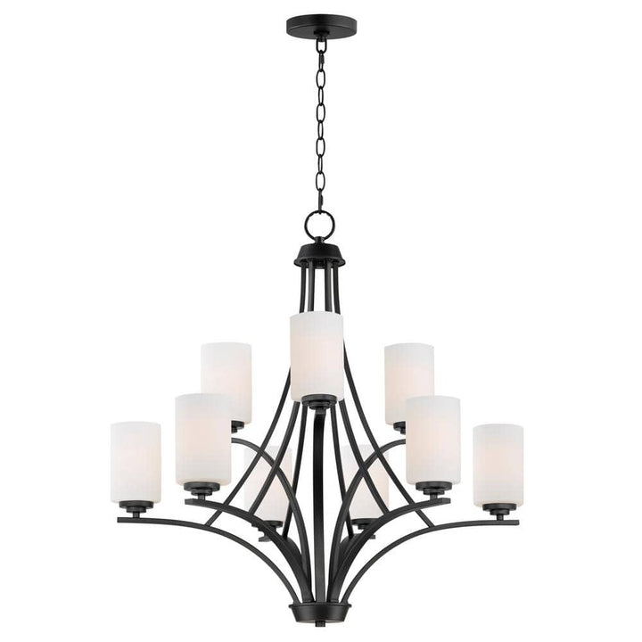 Maxim Lighting Deven 9-Light Black Chandelier
