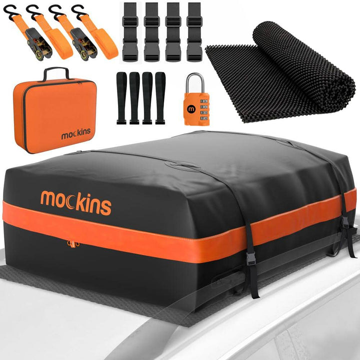 Mockins Waterproof Cargo Roof Bag with 20 cu. ft. of Dry Storage Space - 44 in. x 34 in. x 18 in.