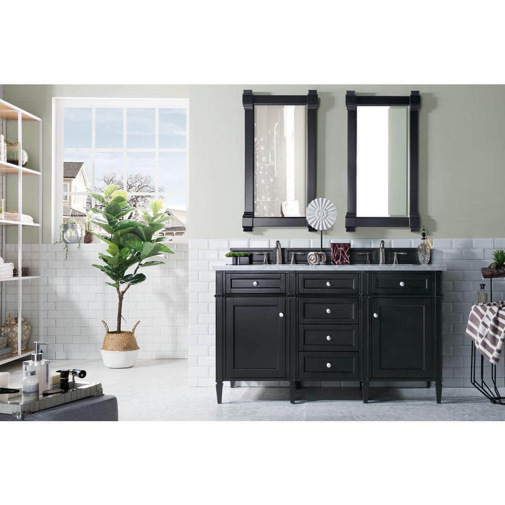 James Martin Vanities Brittany Black Onyx Rectangular Wall Mirror 21.7 x 39.2 Inches