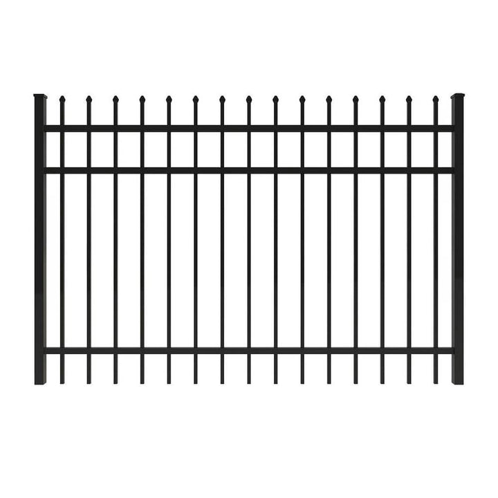 FORGERIGHT Osprey 6 ft. W x 4 ft. H Black Aluminum Fence Gate