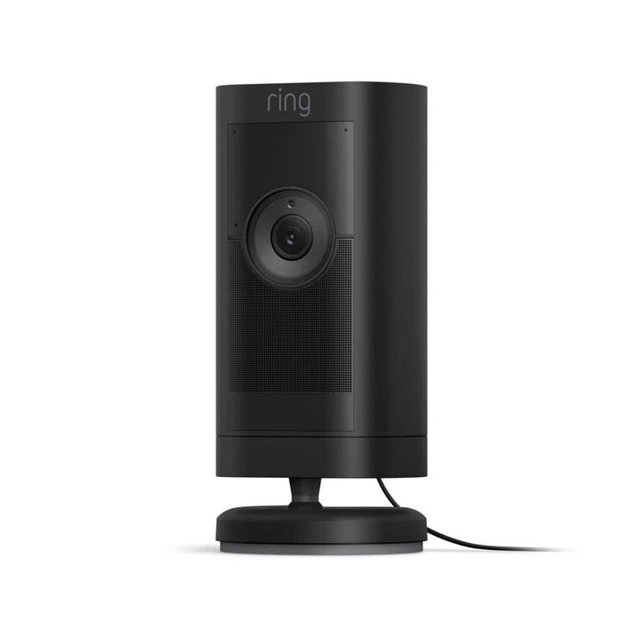 Ring Stick Up Cam Pro Plug in Indoor/Outdoor Security Camera with 3D Motion Detection, HDR Video & Color Night Vision, Black