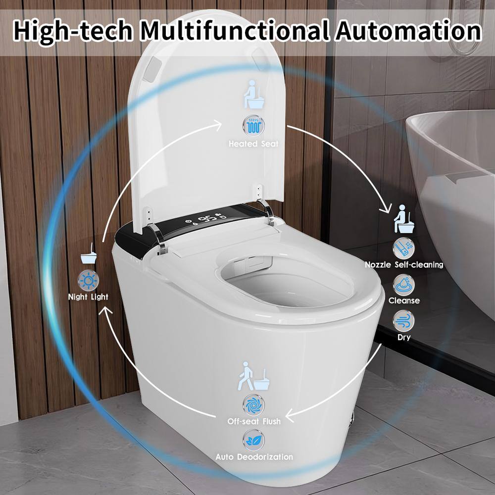 UPIKER 1.06 GPF Smart Toilet with Heated Seat and Auto Flush
