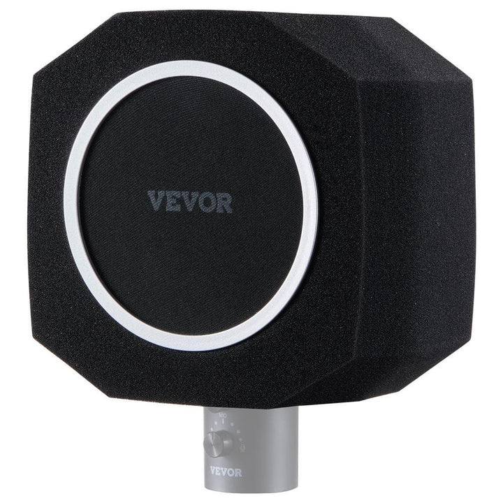 VEVOR Microphone Isolation Ball High-Density Acoustic Foam with Dual-Layered Pop Filter for Microphones Vocal Isolation