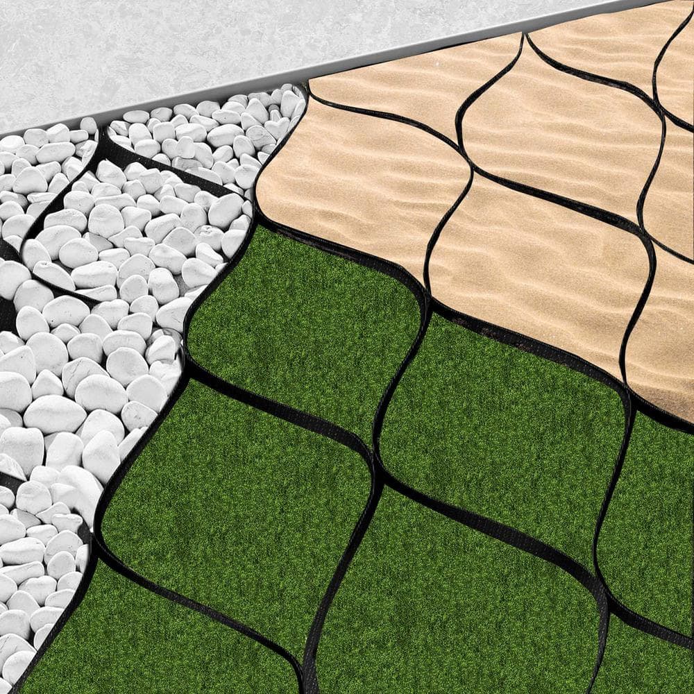 Wellco 10 ft. x 16.5 ft. x 2 in. S Series Plastic Ground Geo Grid Driveway Ground Pavers for Landscaping