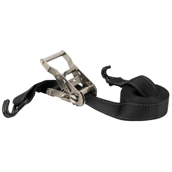 Keeper 1,000 lbs. Stainless Steel Ratchet Tie-Down Strap — 15 ft. x 1.5 in.