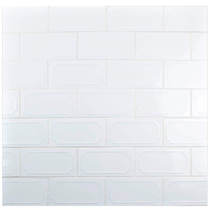 Merola Tile Santorini Blanco 4 in. x 7-7/8 in. Ceramic Subway Wall Tile (12 sq. ft. / case)