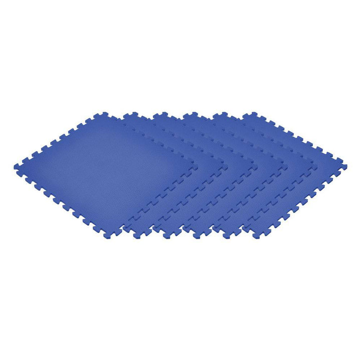 Norsk Blue 24 in. x 24 in. EVA Foam Non-Toxic Solid Color Interlocking Tiles (96 sq. ft. - 24 tiles)