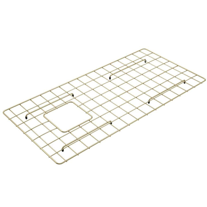 BOCCHI 33 in. Brushed Gold Bottom Grid for 36 in. Single Bowl Sink