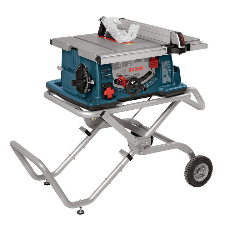 Bosch 15 Amp 10 in. Corded Portable Jobsite Table Saw with Gravity-Rise Wheeled Stand, 4100-10