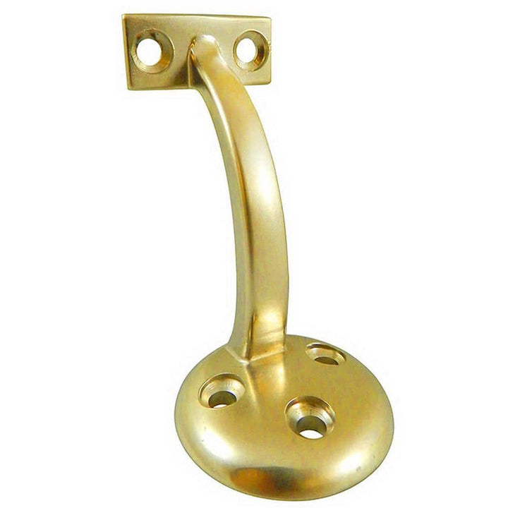 Onward 3-1/8 in. (80 mm) Brass General-Duty Zamak Handrail Bracket for Flat Bottom Handrail