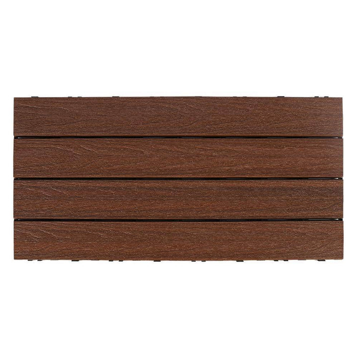 NewTechWood UltraShield Naturale 1 ft. x 2 ft. Quick Deck Outdoor Composite Deck Tile in Brazilian Ipe (20 sq. ft. per Box)