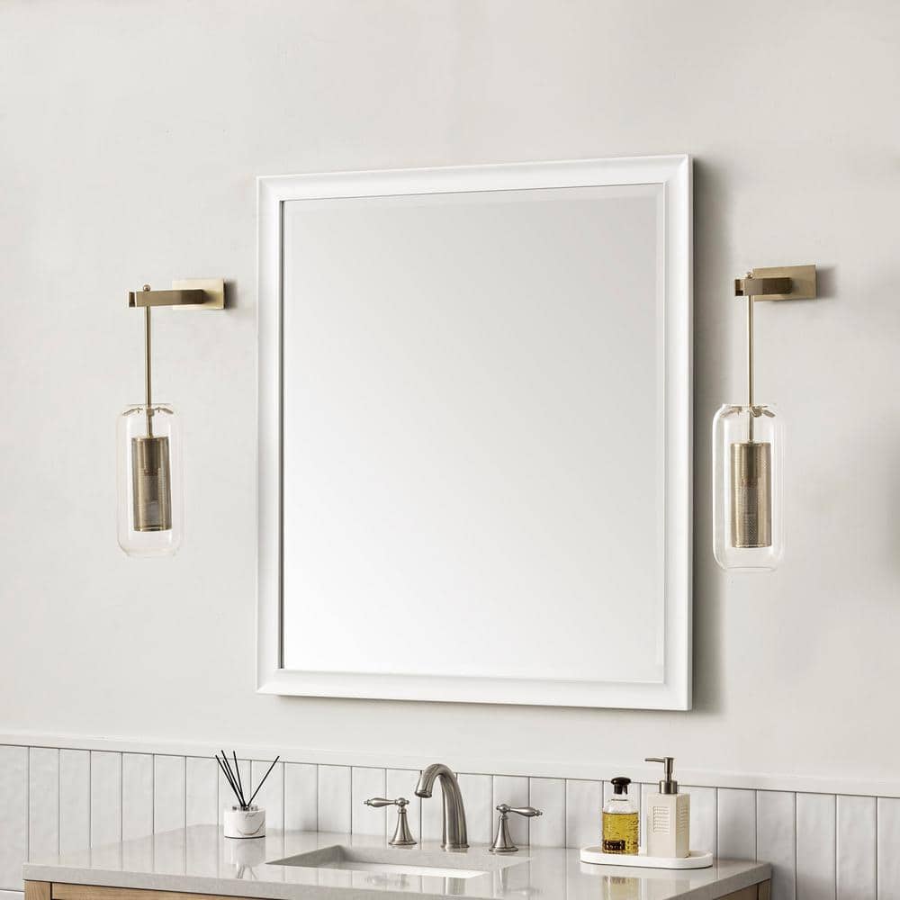James Martin Vanities Glenbrook 36" x 40" Bright White Vanity Mirror