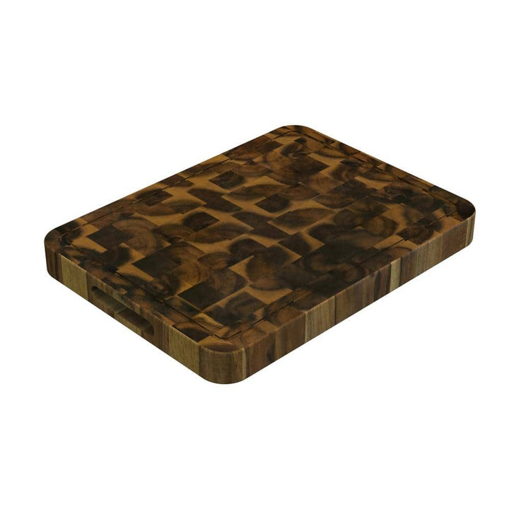 Interbuild 1.3 ft. L x 12 in. D, Acacia Butcher Block Chopping Board Countertop in Brown with Square Edge
