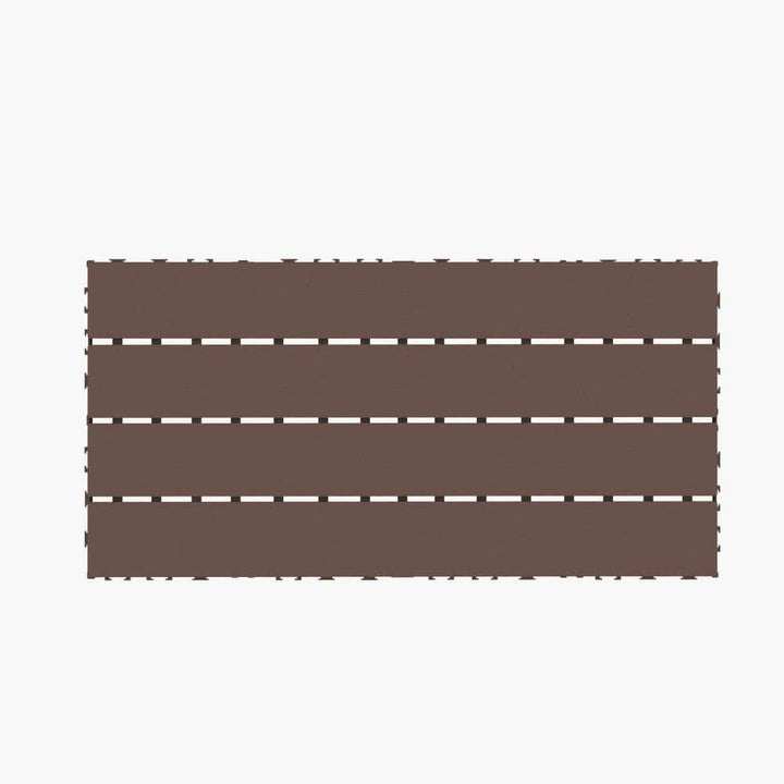 Tidoin Outdoor 2 ft. x 1 ft. Composite Deck Tile in Brown(24 Per Box)