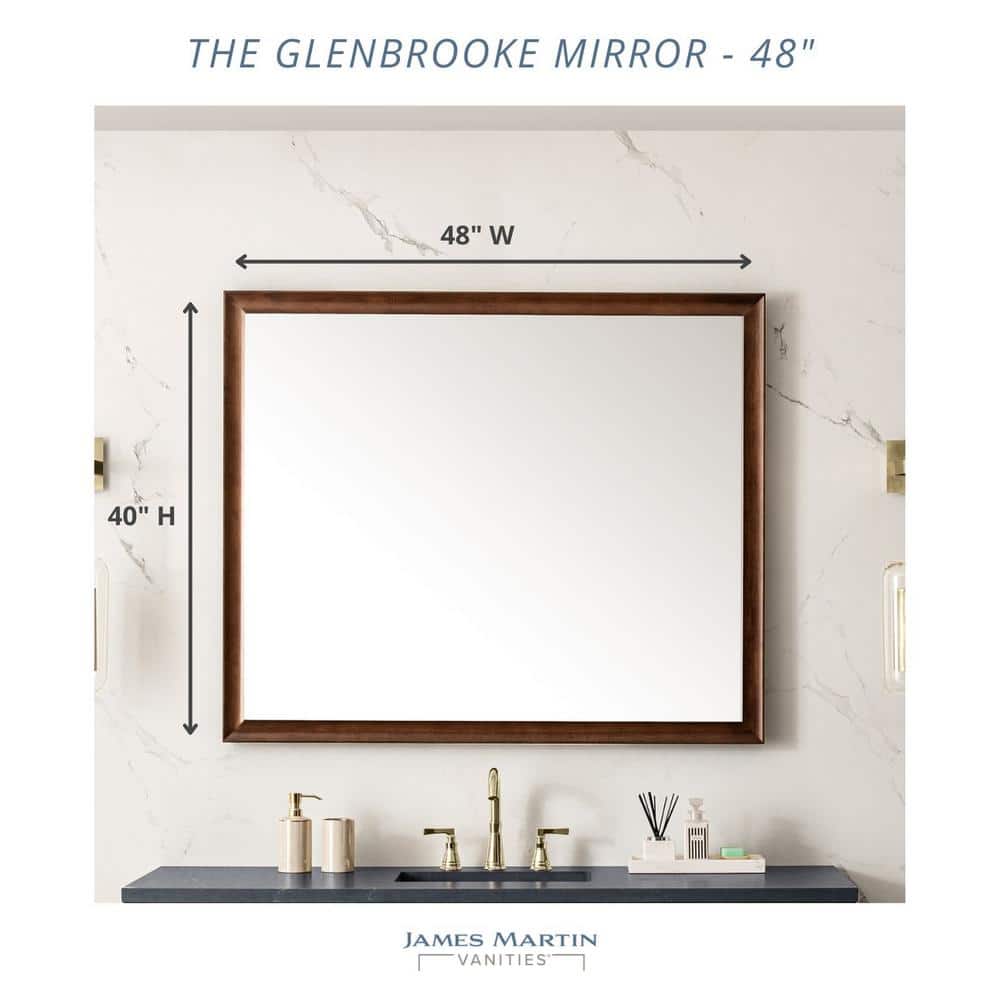 James Martin Vanities Glenbrooke 48" Burnished Mahogany Vanity Mirror