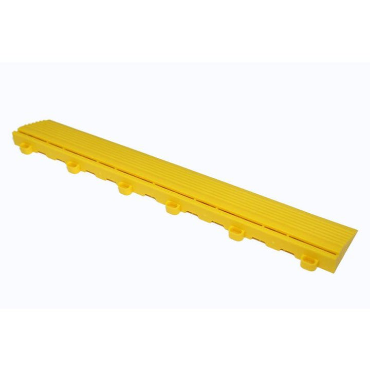 Swisstrax 15.75 in. Citrus Yellow Looped Edging for 15.75 in. Swisstrax Modular Tile Flooring (2-Pack)