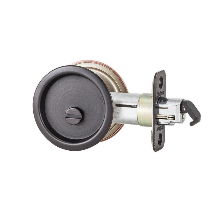 335 Privacy Venetian Bronze Round Pocket Door Lock - Super Arbor
