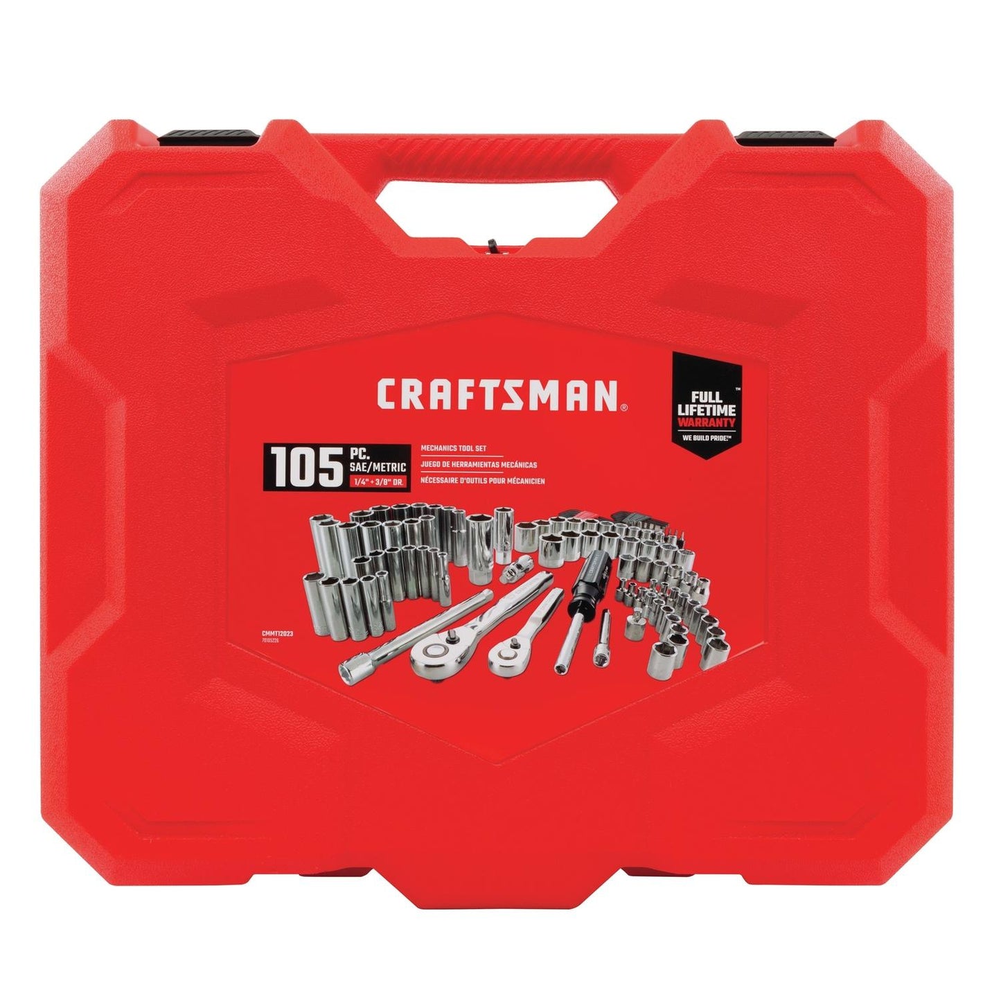 Craftsman 105-Piece Mechanic's Tool Set with Metric and SAE Sockets