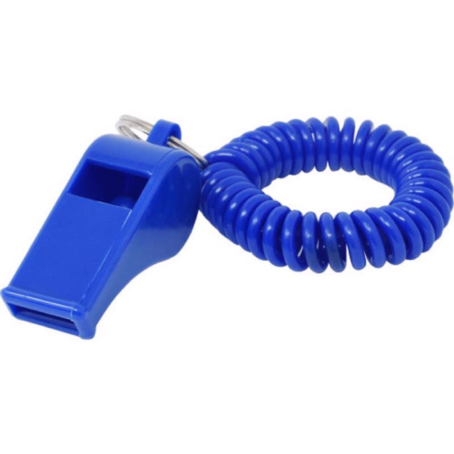 Hillman Plastic Assorted Sporting Whistle Wrist Coil Key Chain