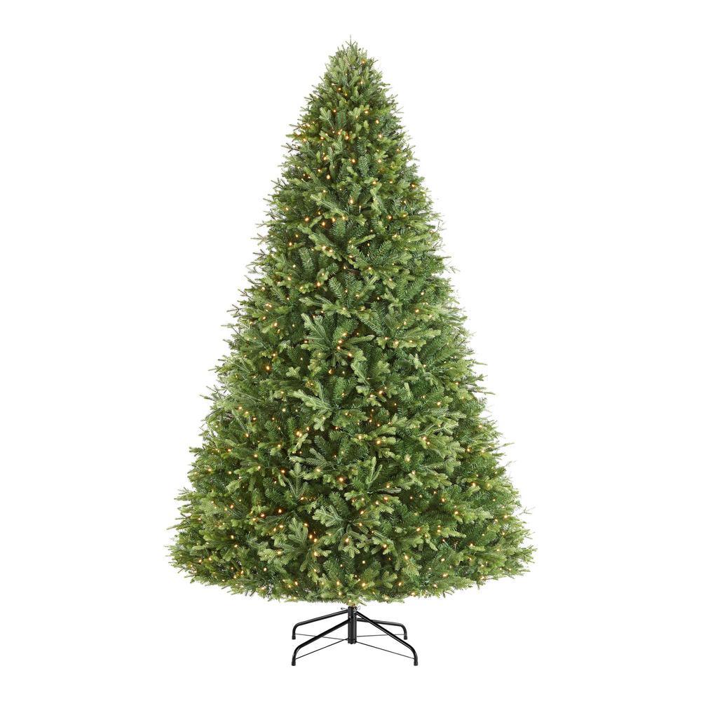7.5 ft Eastcastle Balsam Fir Pre-Lit LED Artificial Christmas Tree with 1300 Warm White Micro Dot Lights - Super Arbor