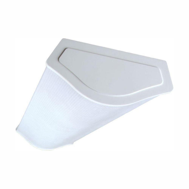 4-Light White Wraparound Fluorescent Steel Ceiling Fixture with White Euro-Style Acrylic Lens - Super Arbor
