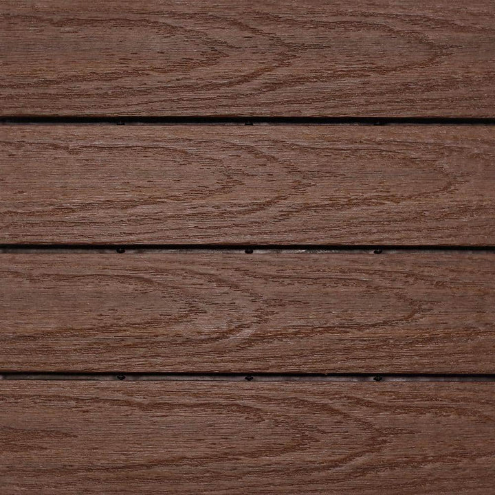 NewTechWood UltraShield Naturale 1 ft. x 1 ft. Quick Deck Outdoor Composite Deck Tile Sample in California Redwood